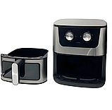 Аерофритюрниця Rainberg аерогриль електрична фритюрниця з таймером 10 програм 8 л Чорний 4200 Вт, фото 6