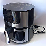 Потужна фритюрниця Rainberg без олії 8 л Сенсорна аерофритюрниця Аерогриль мультипіч для дому 4200 Вт, фото 7