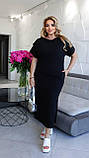 Жіноча літня льняна сукня великого розміру новинка 2025, фото 5