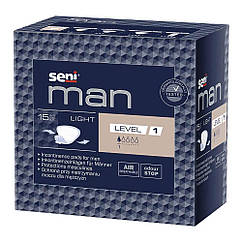 Прокладки урологічні для чоловіків Seni Man Light Level 1, 15 шт.