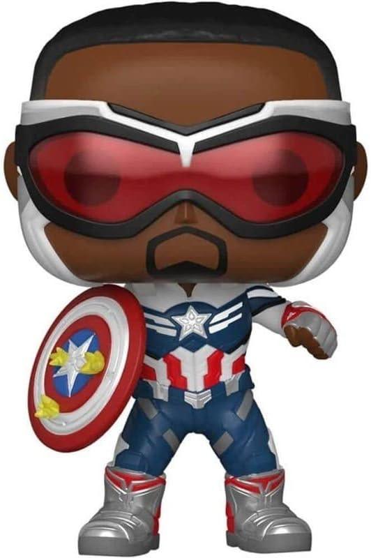 Funko Pop! Marvel: Рік Щетина — Капітан Америка (Сем Вілсон) з Щитом фігурки фанко поп.