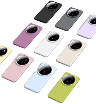 Чохол Xiaomi 15 Ultra бампер накладка силіконовий протиударний шовкова текстура "SOFT-SILK"