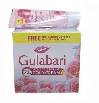 GULABARI CREAM (55ML) DABUR, КРЕМ ГУЛАБАРИ, 55МЛ ДАБУР + rose water,