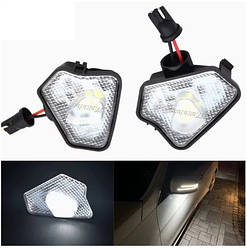 Підсвітка дзеркала Mercedes CLA C117 2013-2019 Мерседес СЛА 117 (2шт ЛЕД)