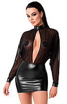 Сукня Noir Handmade F348 Powerwetlook and tulle dress - XXL, фото 2