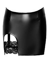 Спідниця Noir Handmade F345 Powerwetlook skirt with garter - L, фото 5