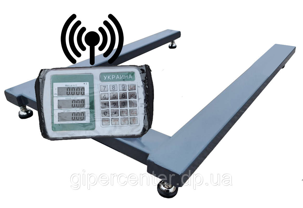 Палетні бездротові ваги на 3000 кг (800х1200мм)від виробника Гіперцентр,калькулятор,серія «СТАНДАРТ», фото 1