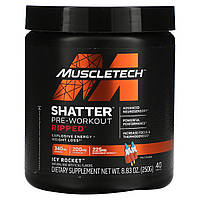 Muscletech, Shatter Pre-Workout Ripped, Icy Rocket, 250 г (8,83 унції) в Україні оригінал