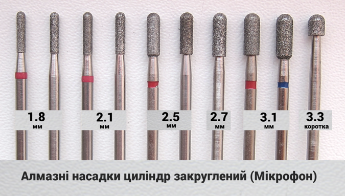 Закруглений циліндр для манікюру
