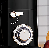 Професійний кухонний тістоміс міксер 4в1 Zepline 3500 Вт на 7 л Потужний міксер-тестоміс Чорний, фото 4