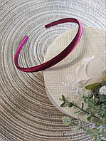 Заготовка для обруча пластмасова 0.9см з Вишневим атласом