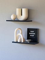 Полиця з ДСП на стінку, потайна полиця, полиця з невидимим кріпленням