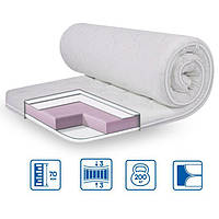 Тонкий  матрас- топпер Simplex strong 160х200  TM EuroSleep с трикотажным  чехлом.