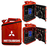 Мини Бар Канистра Портативный 20 л. "Mitsubishi". Именной подарок. Подарочный набор для мужчины