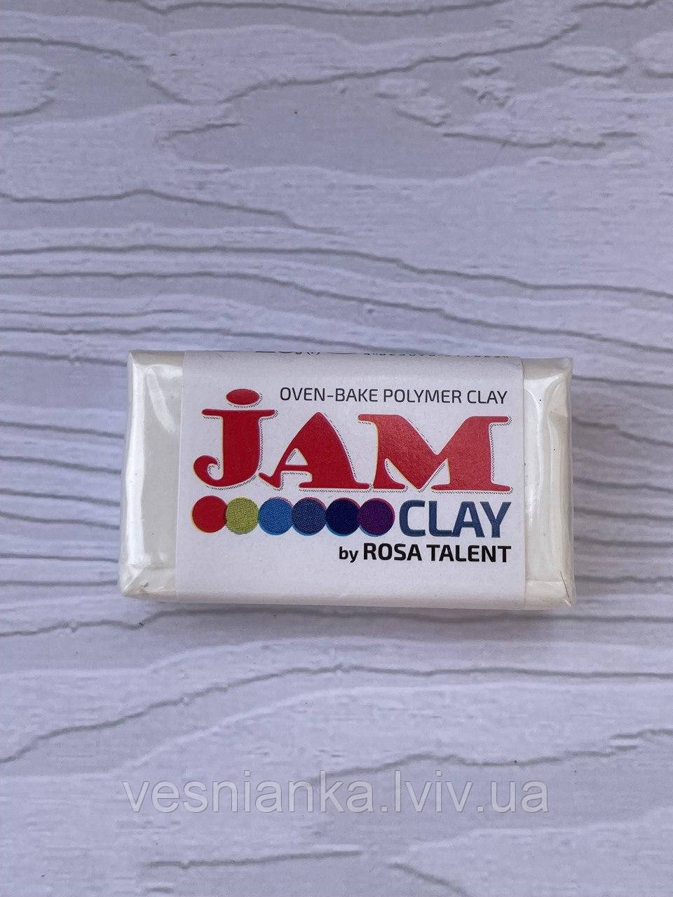Полімерна глина "Jam Clay" ( 20 грам) Біла, 5018101 Rosa