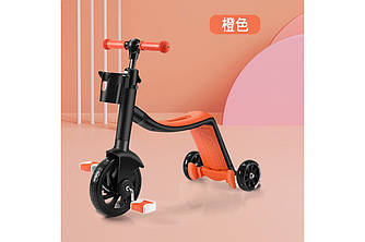 Дитячий транспорт 3в1 (велосипед +самокат +велобіг) ОБЕРІГИЙ