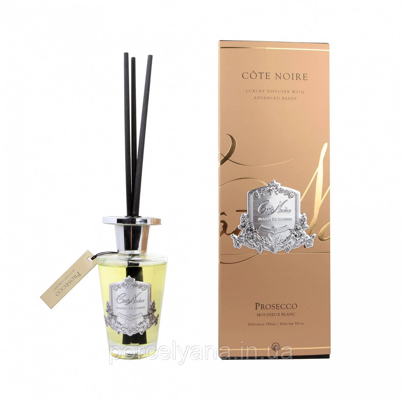 Аромадифузор Cote Noire Prosecco срібло 150 мл, фото 1