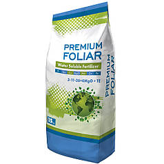 Комплексне добриво AgroWork Premium Foliar  3-11-38+4MgO+ТЕ 15 кг