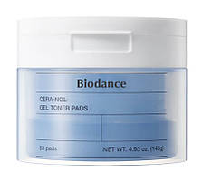 Гелеві тонер-педи з керамідами та пантенолом Biodance Cera-Nol Gel Toner Pads 60 шт.
