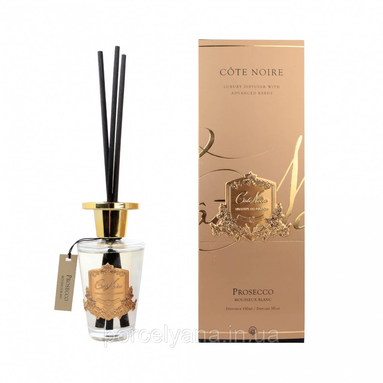 Аромадифузор Cote Noire Prosecco золото 150 мл, фото 1