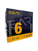 Кабель мережевий GEAR CAT.6 UTP-CCA-4Px2x0.57 305M (GEC-UTPC6CCA057305)