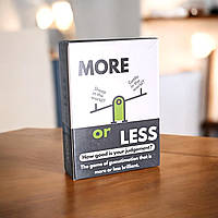 Гра More or Less настільна англійською мовою