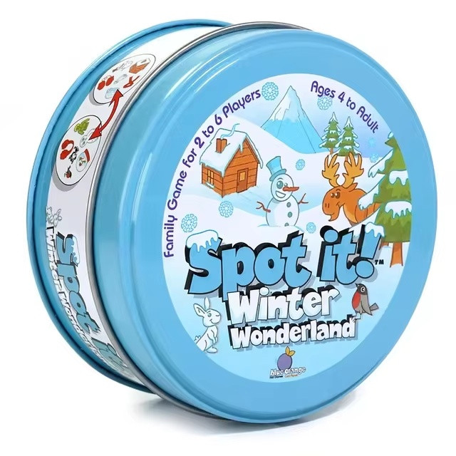 Dobble Winter Wonderland Spot It! Настільна гра для дітей англійською (Зимовий Добль), фото 1