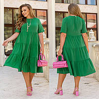Платье женское из софта разлетайка большого размера
