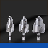 Комплект ступенчатых сверл с нержавейки ПВХ/PPR труб и восстановления фитингов, ПРЕМИУМ 20, 25 и 32 мм.