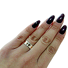 Срібна обручка з золотими накладками, фото 3