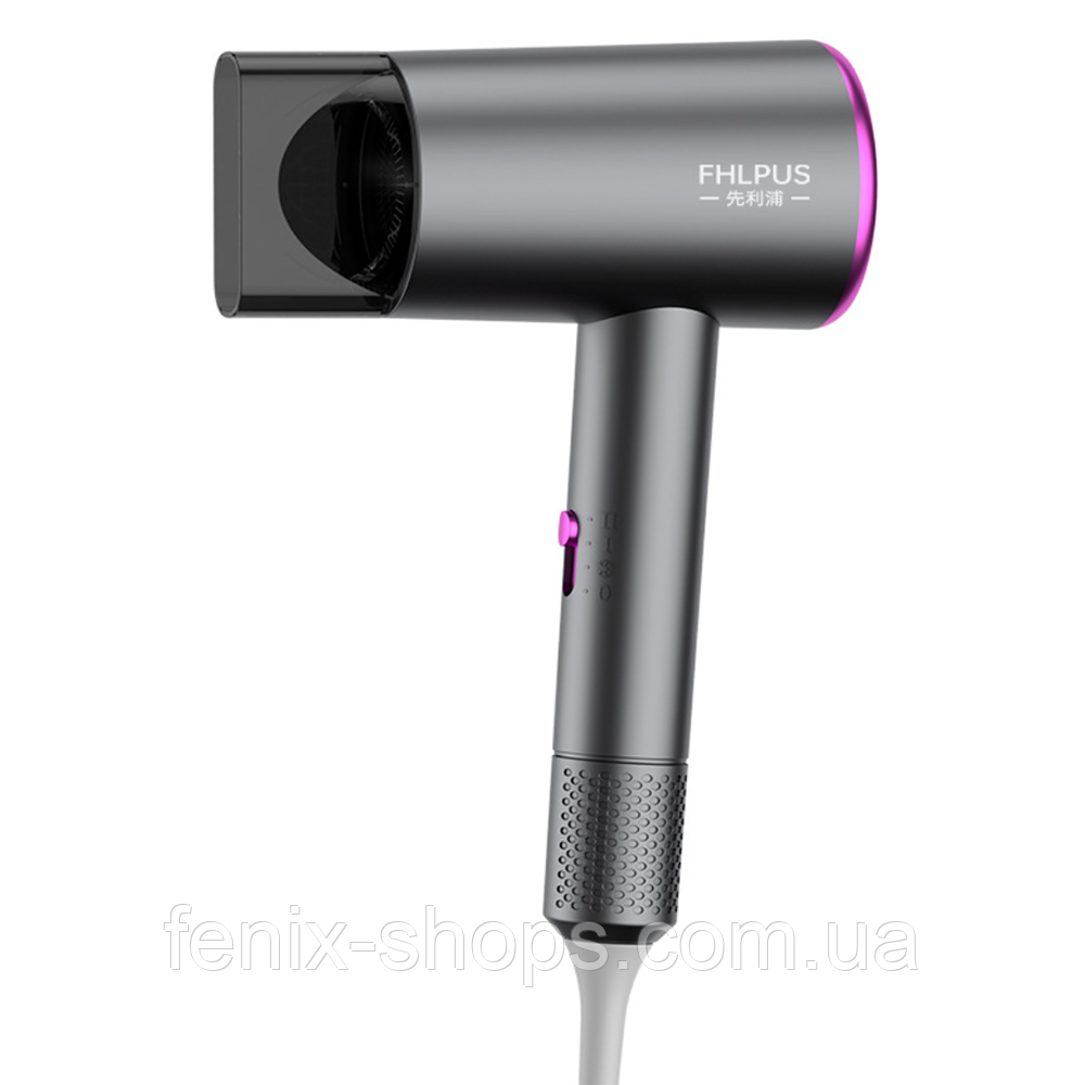 Фен із потужним потоком повітря Powerful Hair Dryer 2400 Вт Gray