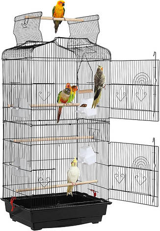 Металева клітка Bird Cage для невеликих папуг і канарок, фото 1