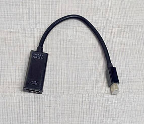 Перехідник mini DP Thunderbolt  to HDMI кабель 10см