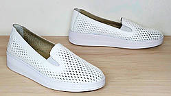 Балетки жіночі літні шкіряні від виробника модель ЛОН25-У-1