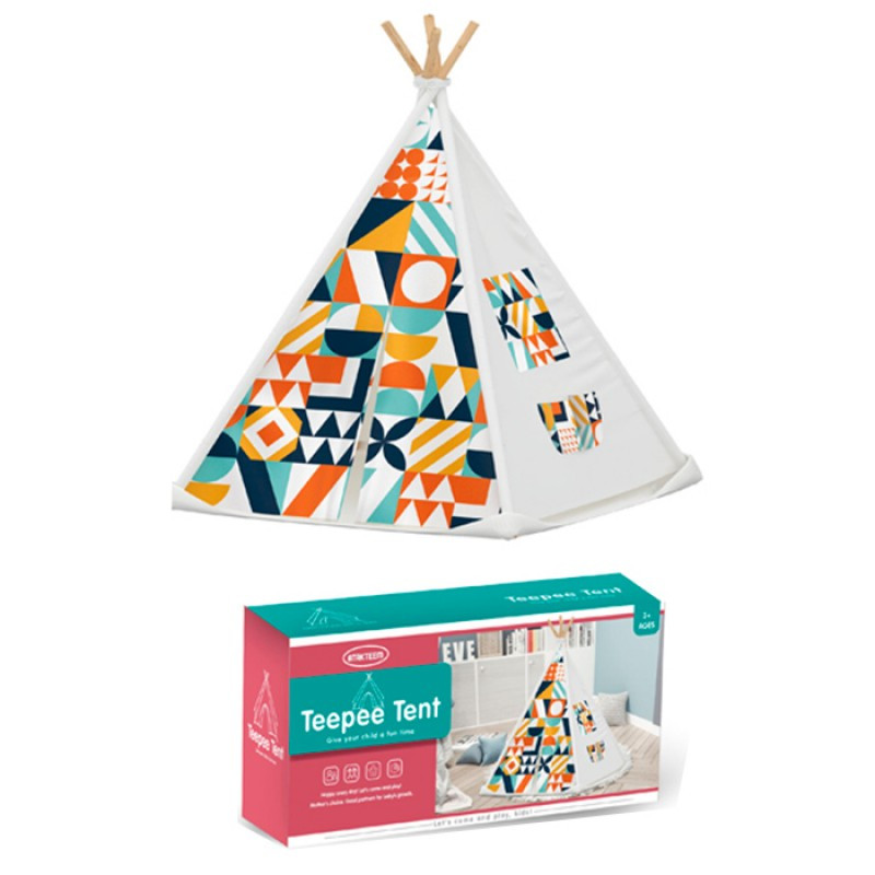 Дитячий ігровий намет вігвам MR 1488-1, каркасна, 104-104-в130см, фото 1