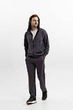 Парні спортивні костюми для пари однакові для закоханих він і вона на блискавці весна-осінь графіт Moor-p, фото 4
