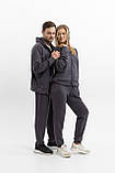 Парні спортивні костюми для пари однакові для закоханих він і вона на блискавці весна-осінь графіт Moor-p, фото 8