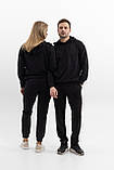 Парні спортивні костюми худі для пари однакові для закоханих він і вона весна-осінь чорний Moor-p, фото 9