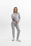 Парні спортивні костюми худі для пари однакові для закоханих він і вона весна-осінь сірий Moor-p, фото 3
