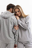 Парні спортивні костюми худі для пари однакові для закоханих він і вона весна-осінь сірий Moor-p, фото 10