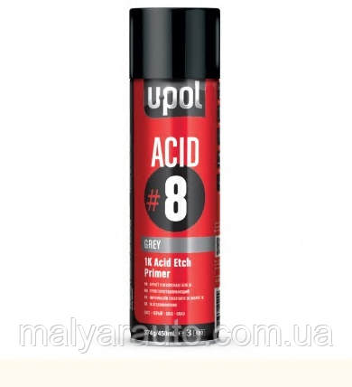 Реактивний протравлюючий грунт U-POL ACID#8 спрей, фото 1