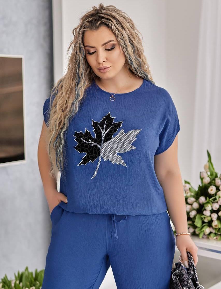 Стильний костюм брючний в кольорах 8768, фото 1