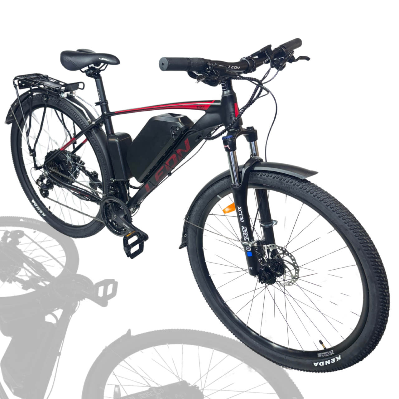 Електровелосипед з багажником E-Titan AL 29" Leon TN-80 HDD рама-19" 1000w 48v 12ah/ до 35 км запас ходу + дисплей