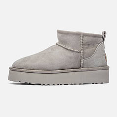 Ugg Ultra Mini Platform White-Grey 38