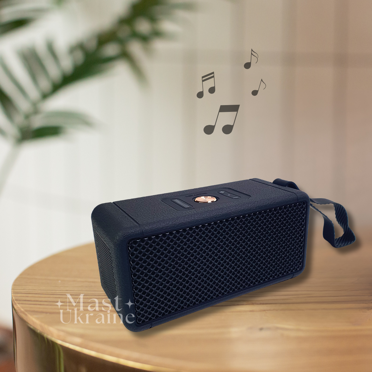 Портативна Bluetooth колонка з бездротовим підключенням, бездротова акустика Чорна BT-W3-Black