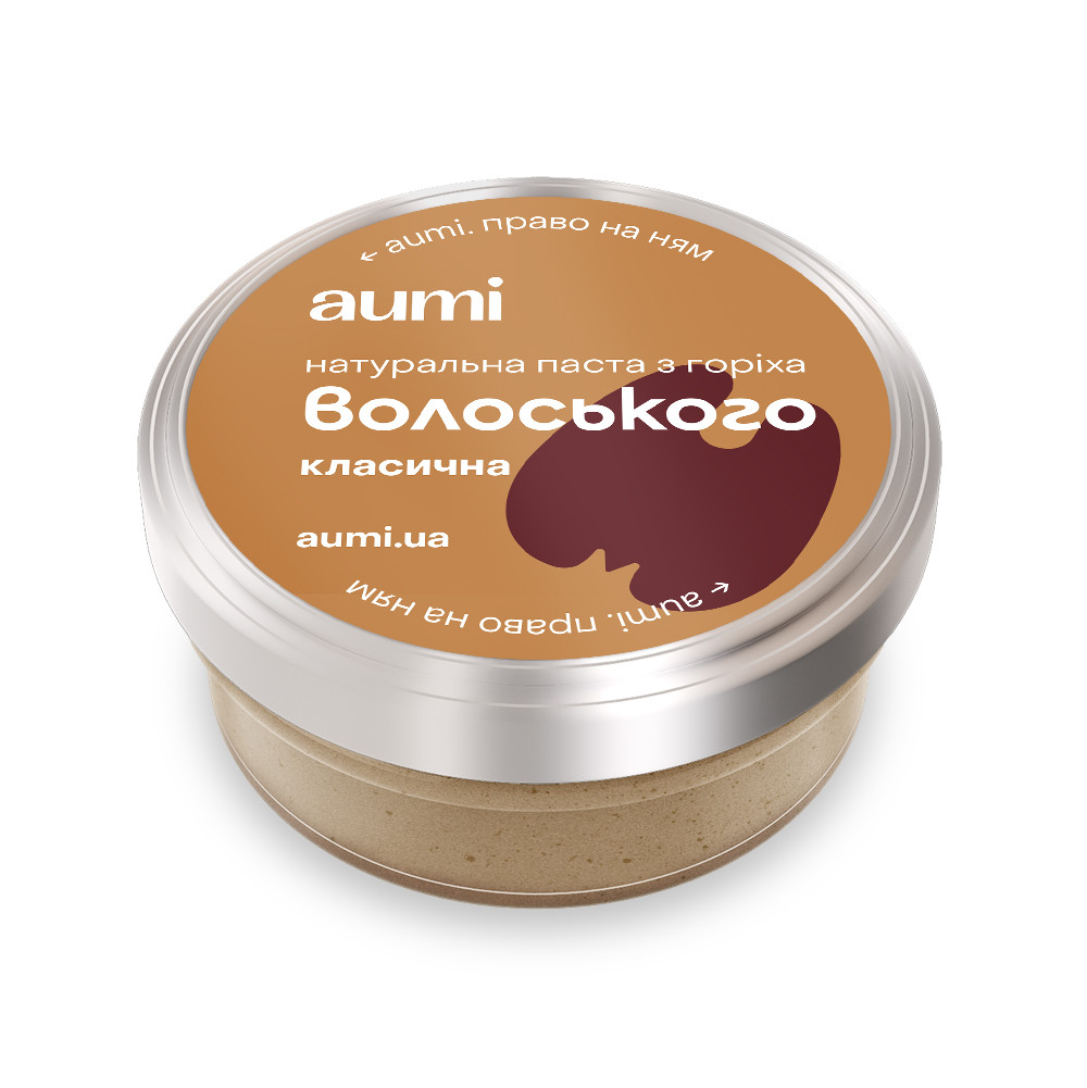 Паста з волоського горіха класична, 50г, банка СКЛЯНА