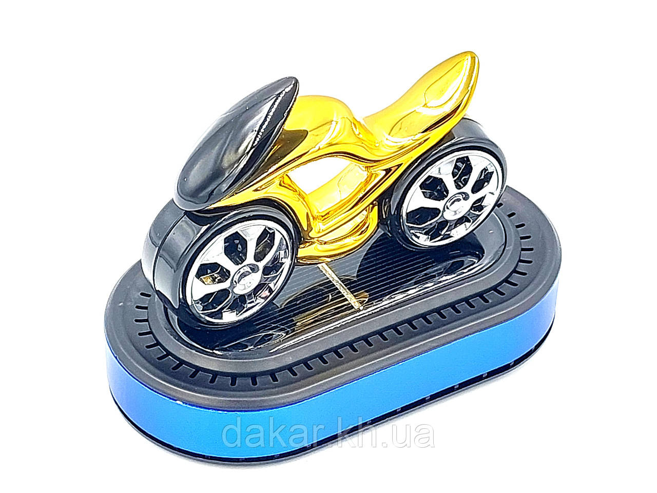 Ароматизатор Мотоцикл Gold Blue на сонячній батареї