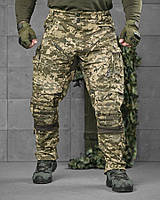 Тактичні весняні військові посилені штани з наколінниками Tactical Піксель армійські штани