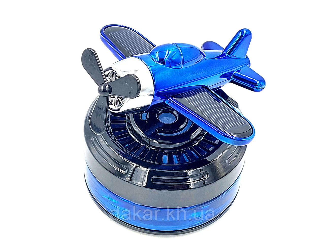 Ароматизатор Літак флакон Blue на сонячній батареї, фото 1