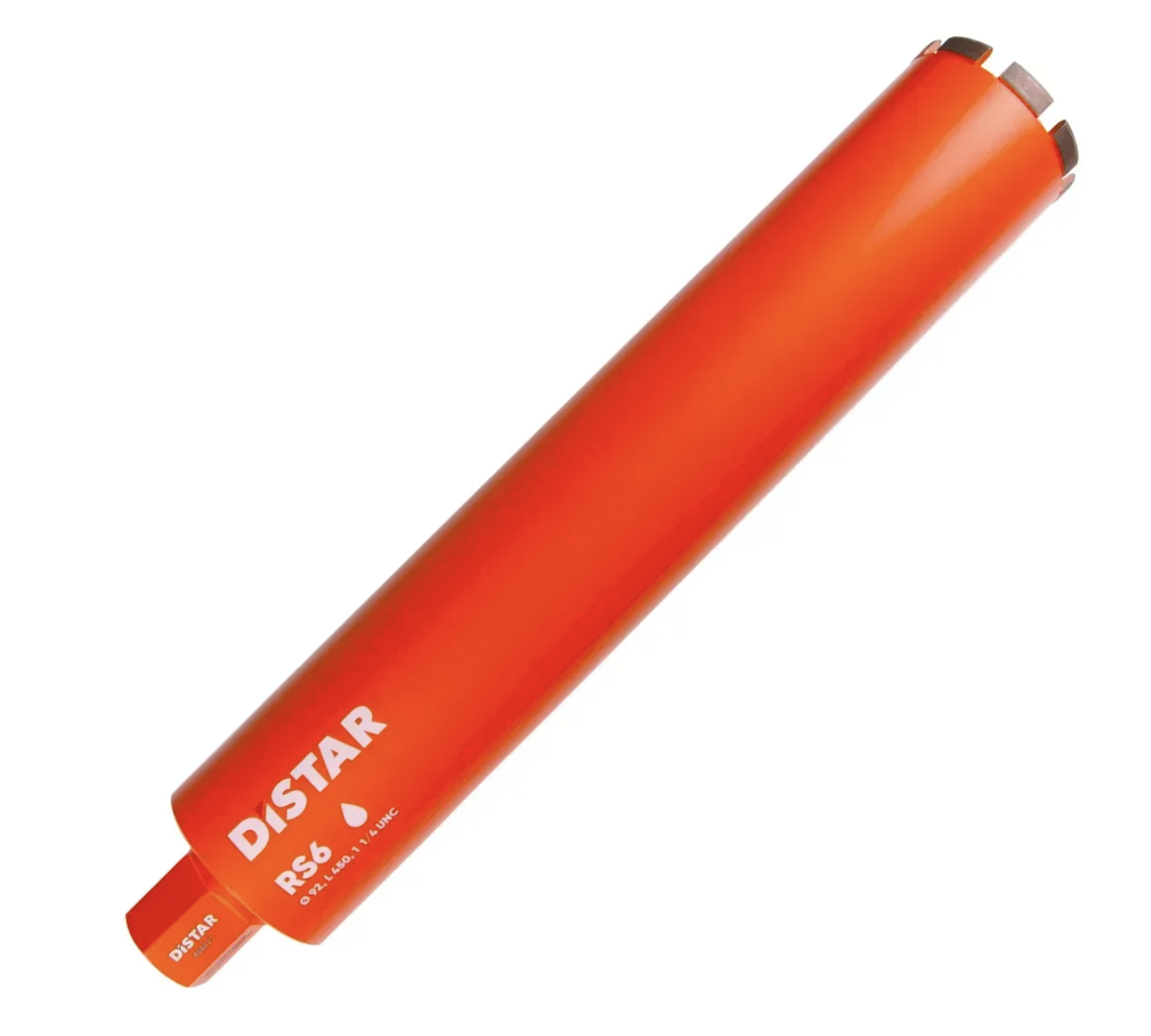 Якісне свердло алмазне Distar DDS-W 092X450X1 1/4 UNC RS6 : ∅ 92мм х 450мм, бетон армований, фото 1